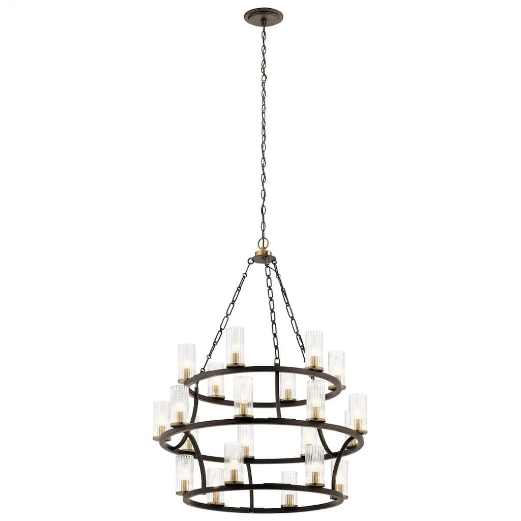 Kichler Lighting Mathias 21-Light 3 Tier Chandelier Olde Bronze