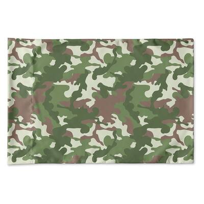 CAMO FLOW GREEN BROWN Pillow Case