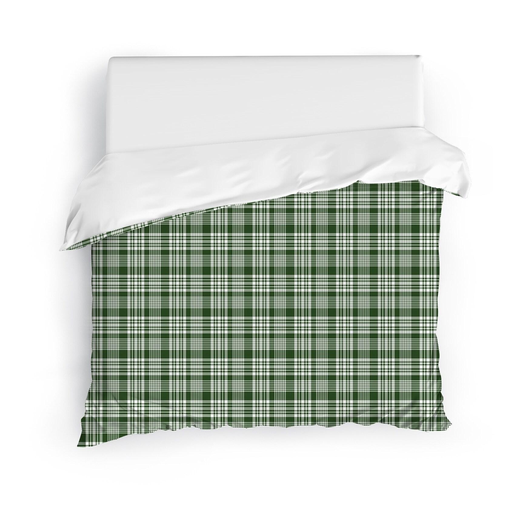 Shop Green Christmas Plaid Duvet Cover By Kavka Designs Free