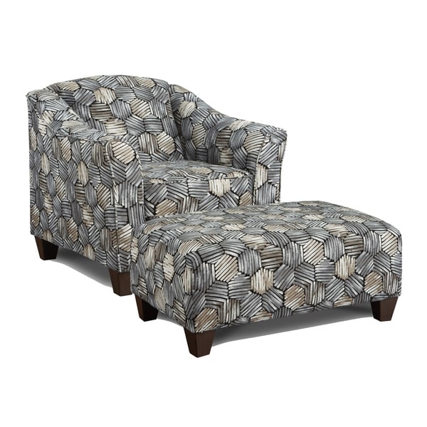 accent arm chair with ottoman