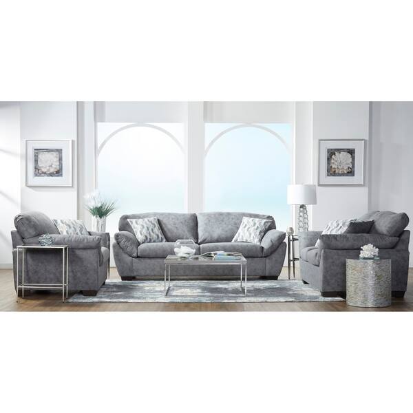 Lore Modern Fabric Pillow Arm Sofa Loveseat And Chair Set Modern Fabric Pillow Arm Sofa Loveseat