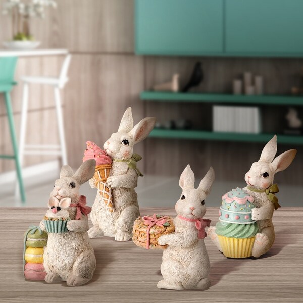 resin bunny decor