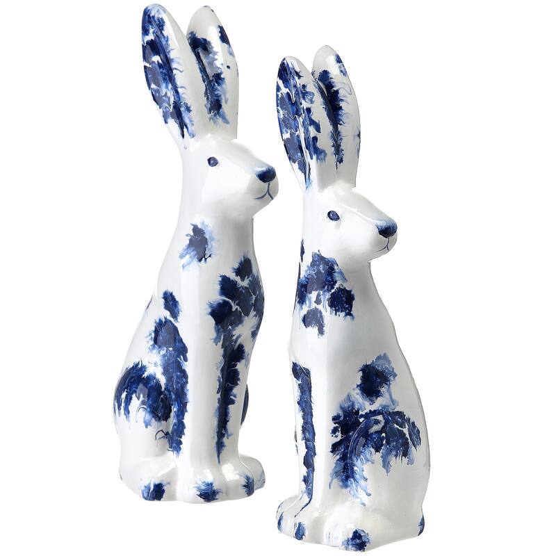 Terracotta Bloomsbury Tall Bunny 9" Set of 2