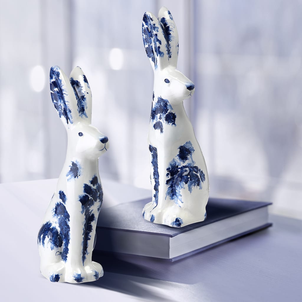 Terracotta Bloomsbury Tall Bunny 9" Set of 2