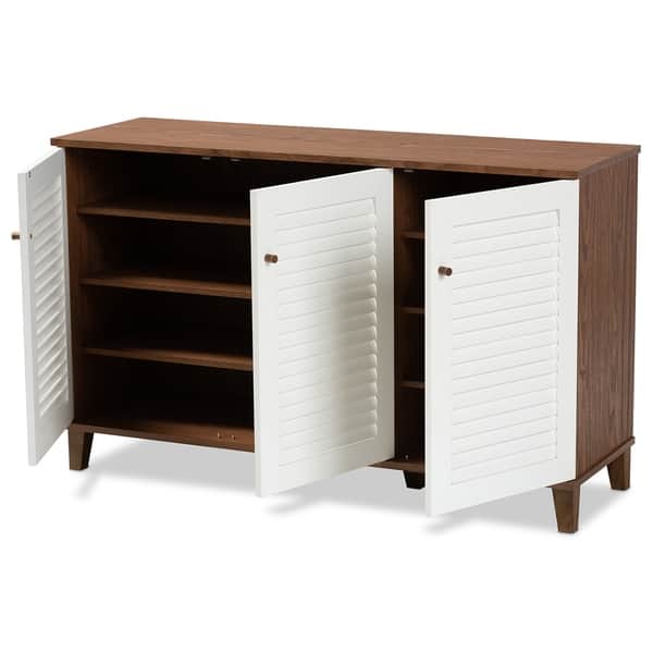 Shop Coolidge Modern And Contemporary 8 Shelf Shoe Cabinet Free