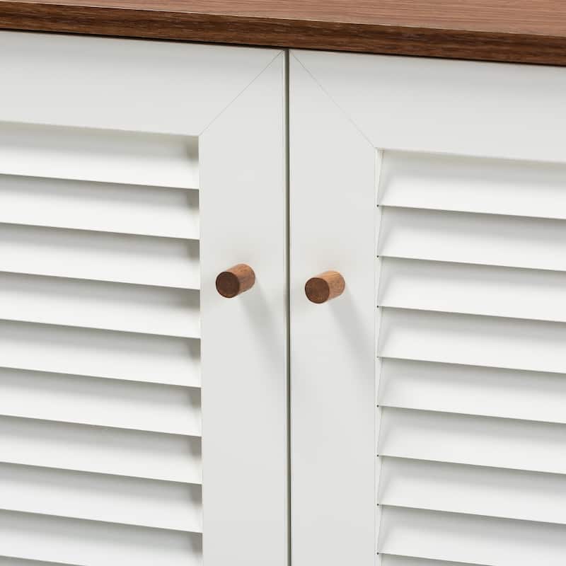 Coolidge Modern and Contemporary 4-Shelf Shoe Storage Cabinet