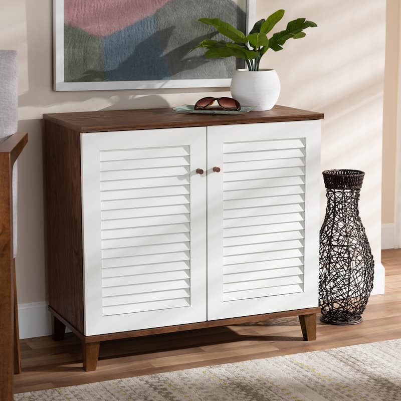 Coolidge Modern and Contemporary 4-Shelf Shoe Storage Cabinet