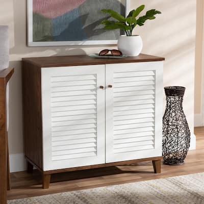 Coolidge Modern and Contemporary 4-Shelf Shoe Storage Cabinet