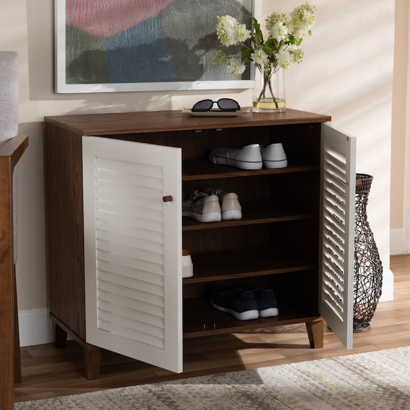 Coolidge Modern and Contemporary 4-Shelf Shoe Storage Cabinet