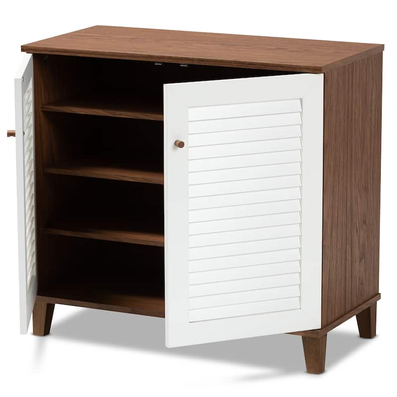 Coolidge Modern and Contemporary 4-Shelf Shoe Storage Cabinet