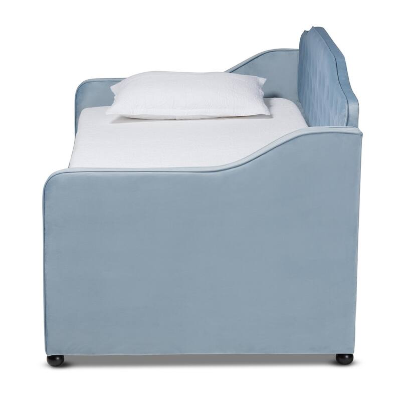 Freda Traditional and Transitional Upholstered Daybed with Trundle