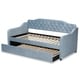 preview thumbnail 14 of 14, Freda Traditional and Transitional Upholstered Daybed with Trundle