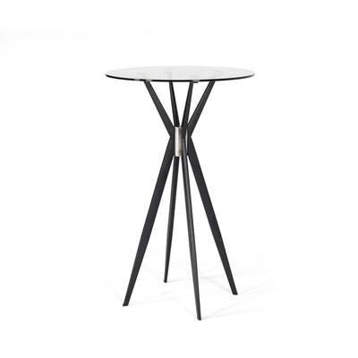 Modrest Kaitlyn Modern Black Bar Table