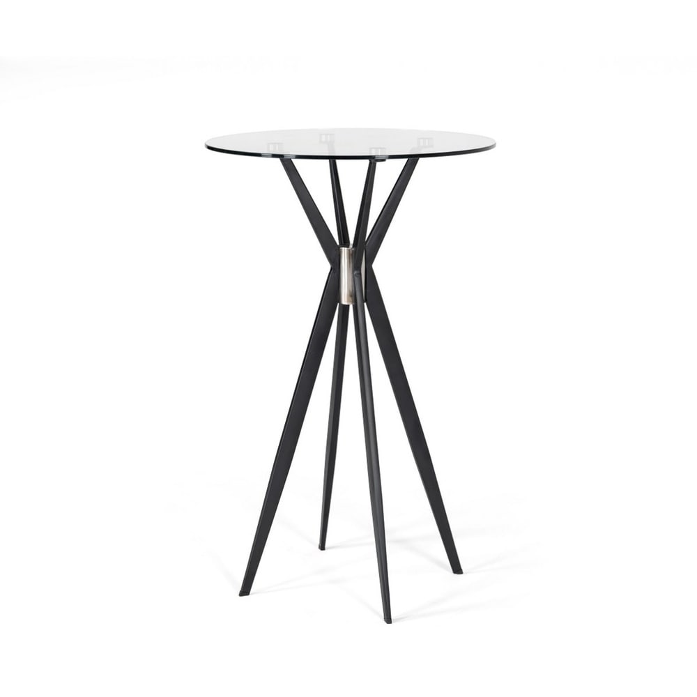 glass bar table round