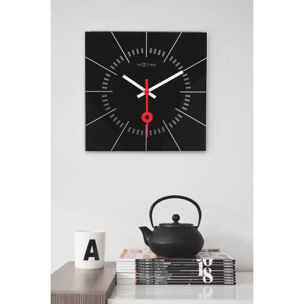 Plutus Brands Trendy Metal Clock with Unique Shade of Red Plutus Brands Trendy Metal Clock with Unique Shade of Red