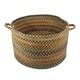preview thumbnail 1 of 6, Sherwood Forest Braided Basket 16" x 9" - Amber