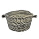 preview thumbnail 5 of 6, Sherwood Forest Braided Basket 12" x 7.5" - Smoke
