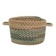 preview thumbnail 5 of 4, Manchester Braided Basket 12" x 7.5" - Brown Hues