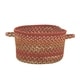 preview thumbnail 4 of 4, Manchester Braided Basket 12" x 7.5" - Redwood