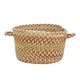 preview thumbnail 1 of 4, Manchester Braided Basket 12" x 7.5" - Gold Hues