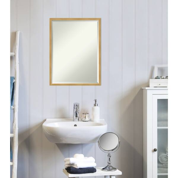 Featured image of post Brushed Gold Vanity Mirror - Get free shipping on qualified gold bathroom mirrors or buy online pick up in store today in the bath department.