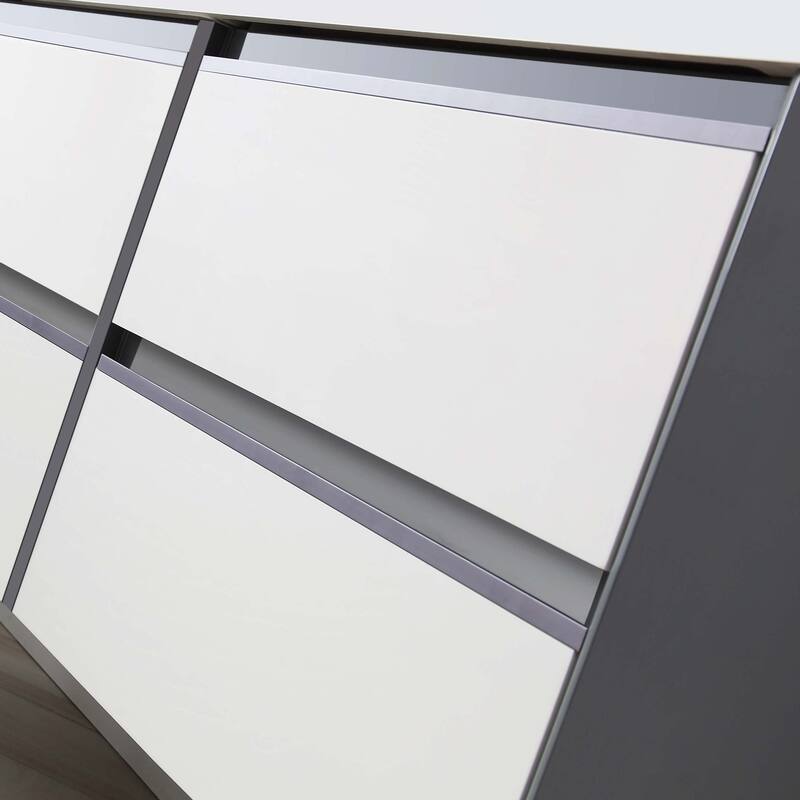 24" / 30" / 36" Floating / Wall Hung Vanity Set With LED Mirror