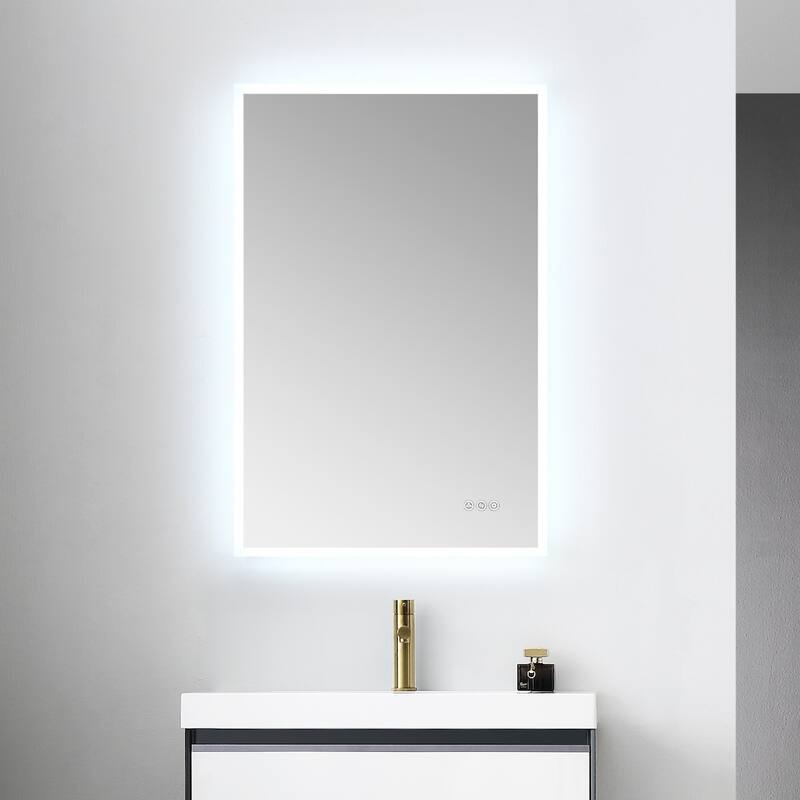 24" / 30" / 36" Floating / Wall Hung Vanity Set With LED Mirror