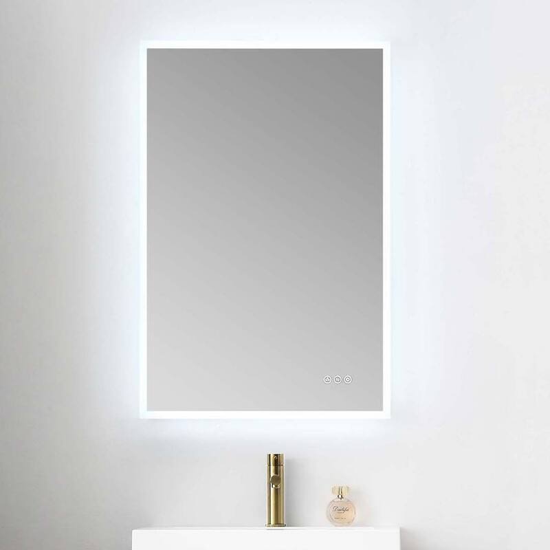 24" / 30" / 36" Floating / Wall Hung Vanity Set With LED Mirror