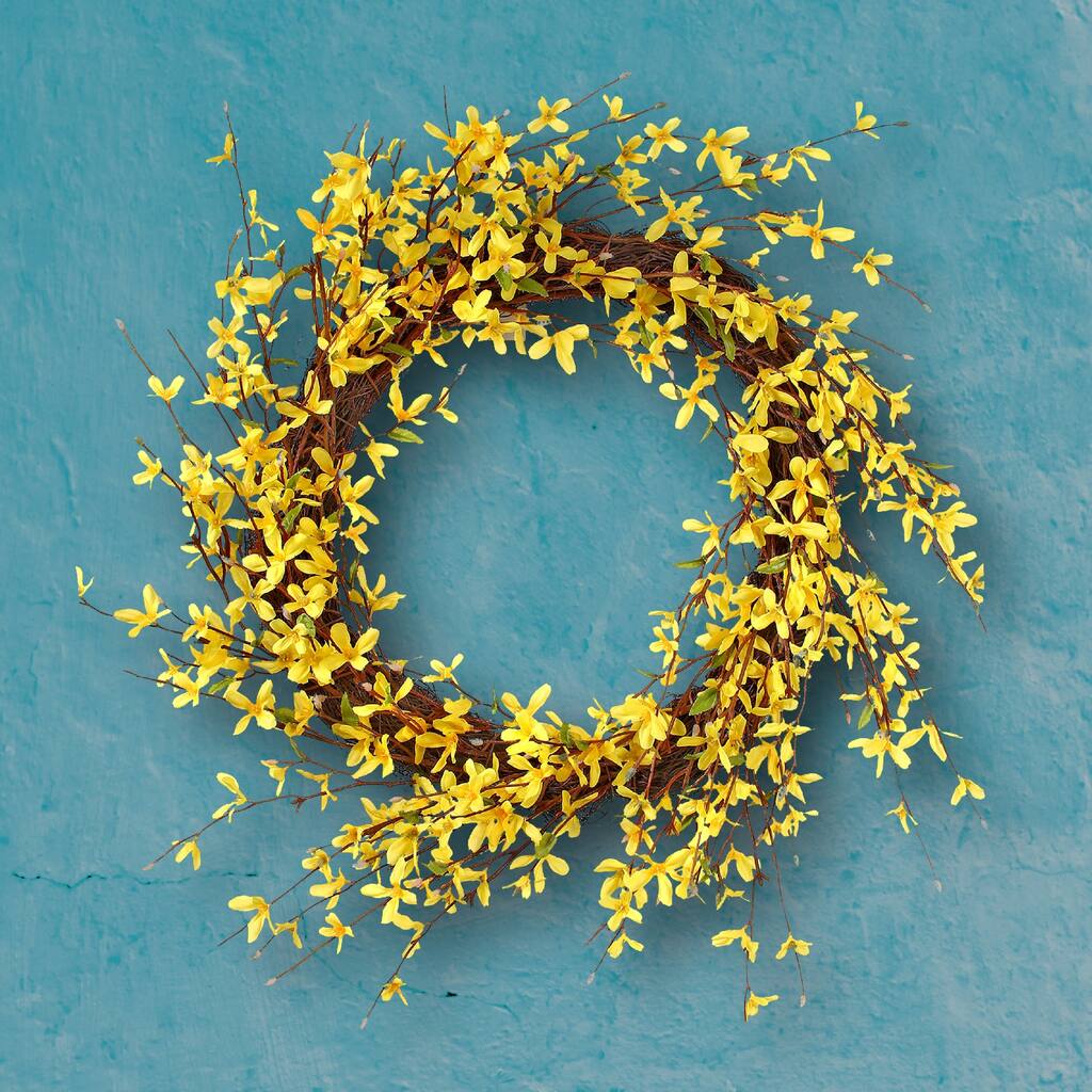 Forthysia/ Twig Wreath 22"