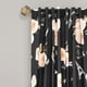 preview thumbnail 2 of 9, Lush Decor Vintage Paris Rose Butterfly Script Window Curtain Panel Pair - 84"L x 52"W - 84"L x 52"W