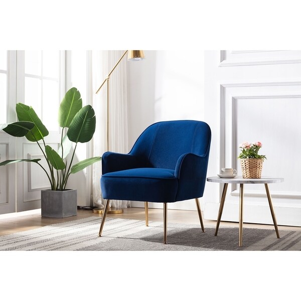 Porthos Home Adora Accent Chair, Velvet Upholstery, Iron Legs. Opens flyout.