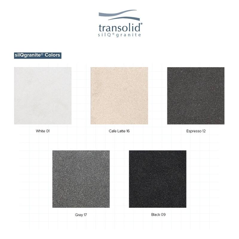 Transolid Aversa SilQ Granite 33-in. Drop-in Kitchen Sink with 3 BCE Faucet Holes