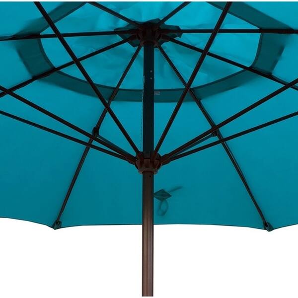 Shop Black Friday Deals On Tropishade 11 Aluminum Patio Umbrella With Turquoise Olefin Cover On Sale Overstock 30779216