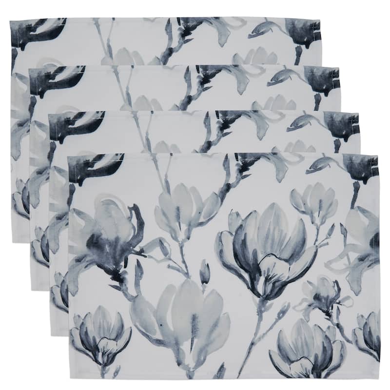 Watercolor Design Floral Placemats (Set of 4)