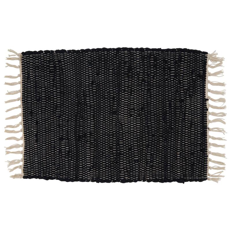 Cotton Placemats With Chindi Design (Set of 4)