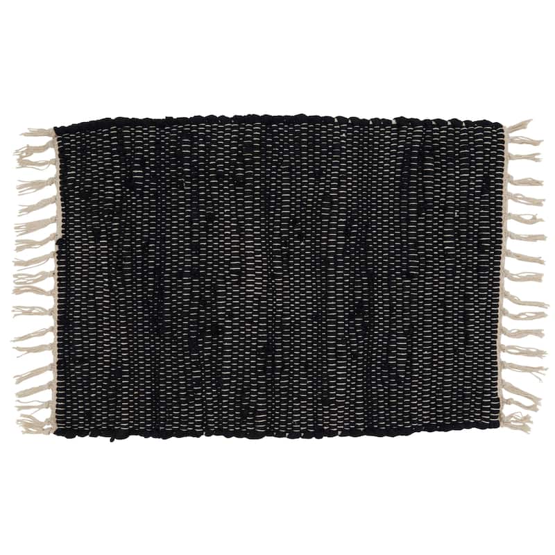 Cotton Placemats With Chindi Design (Set of 4)