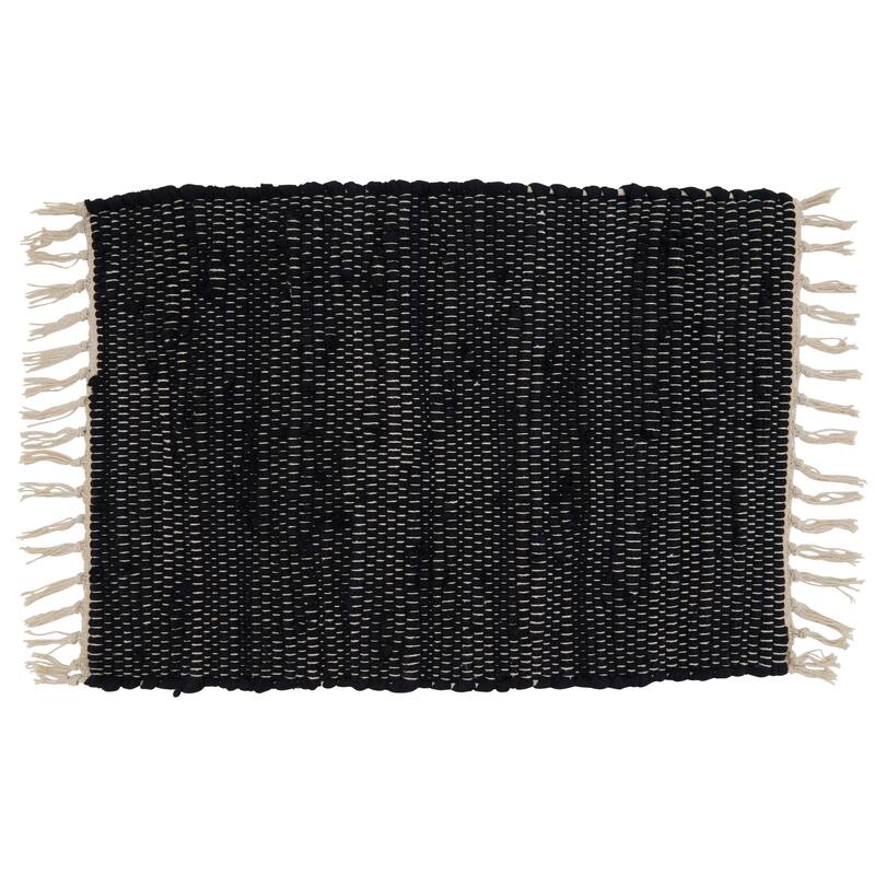 Cotton Placemats With Chindi Design (Set of 4)