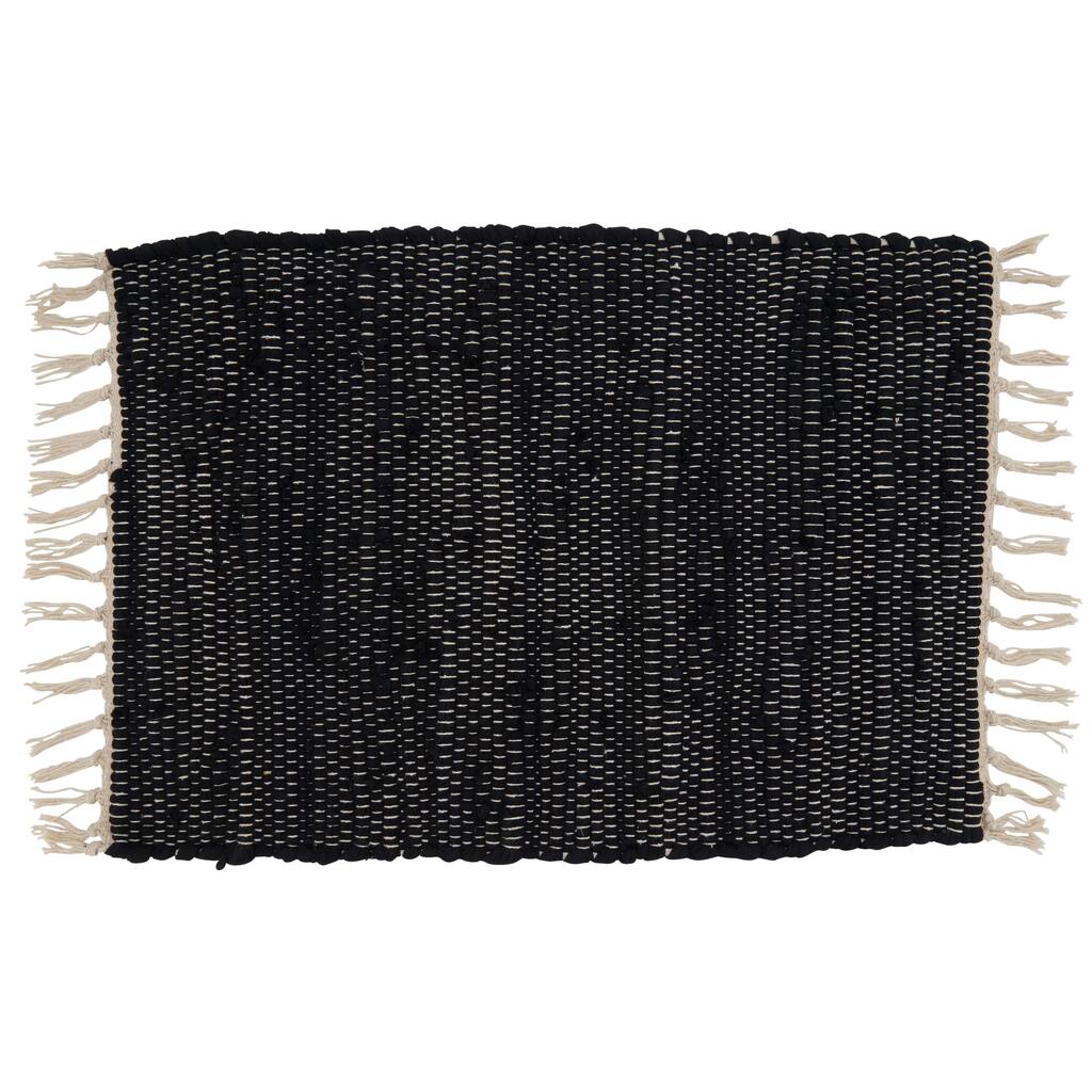 Cotton Placemats With Chindi Design (Set of 4)