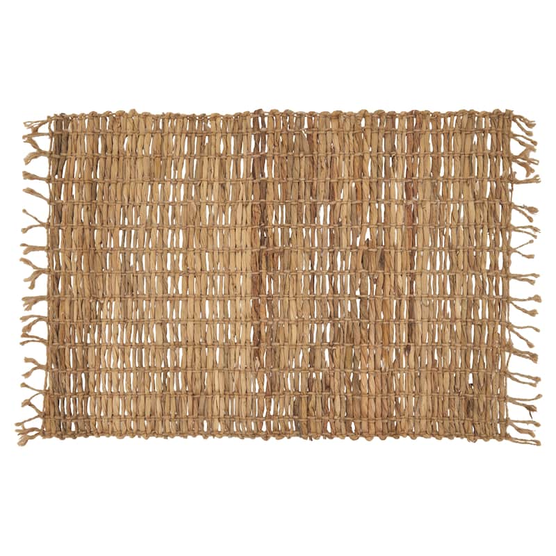 Table Mats With Water Hyacinth Design (Set of 4)