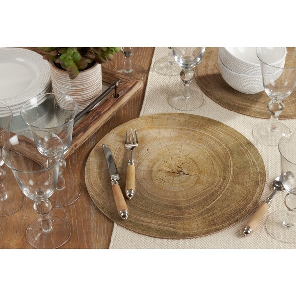 Wood Print Table Mats (Set of 4) - On Sale - Overstock - 30779387