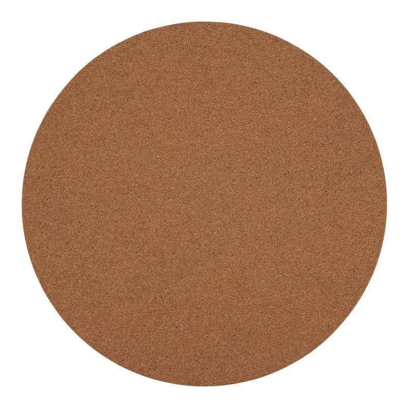 Round Placemats With Wooden Print (Set of 4)