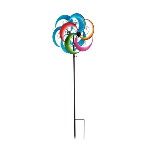 47-inch Multi-Color Gems Kinetic Wind Spinner
