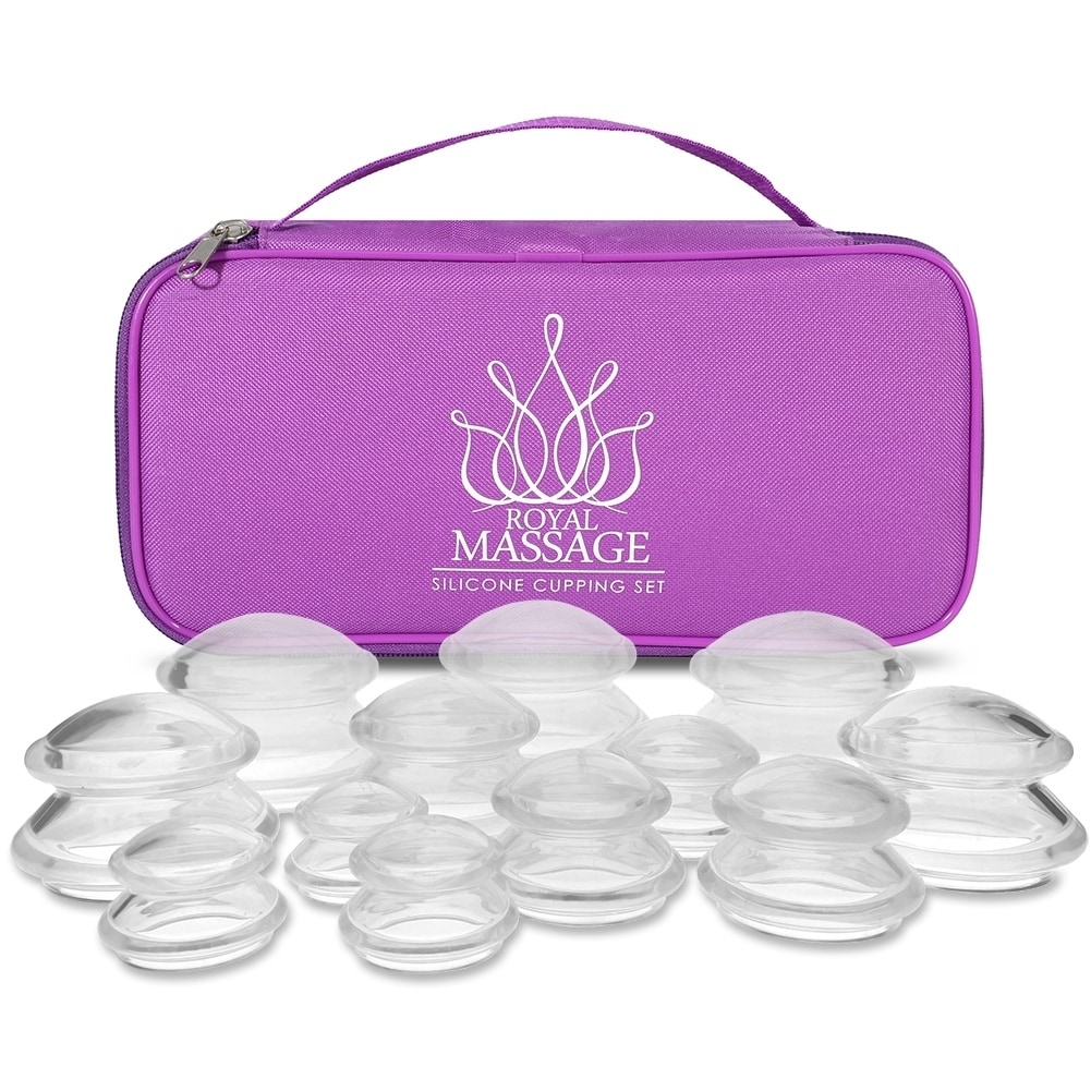 Silicone Vacuum Cups Anti Cellulite Cupping Therapy Set Neck Face Body Massage