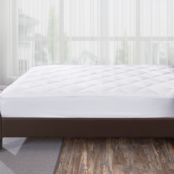 Full puredown Down Alternative Topper Fitted Quilted 100/% Cotton Top and Bottom Mattress Pad