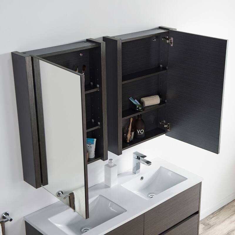 Solid Wood Luxury Wall-Mounted Vanity Set