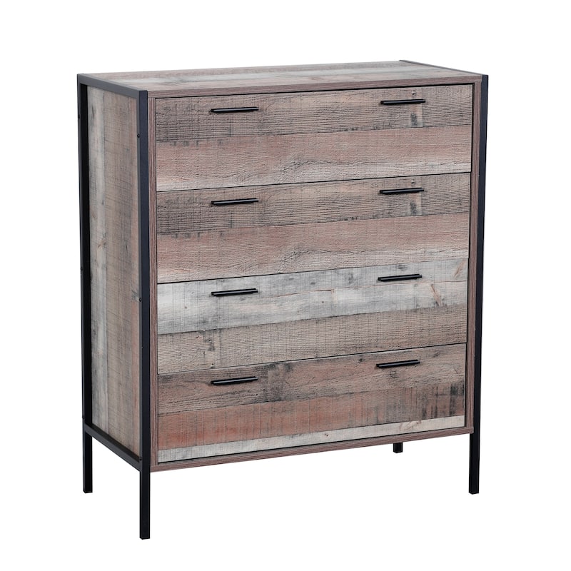 Carbon Loft Navid 4-drawer Chest with Metal Frame and Legs