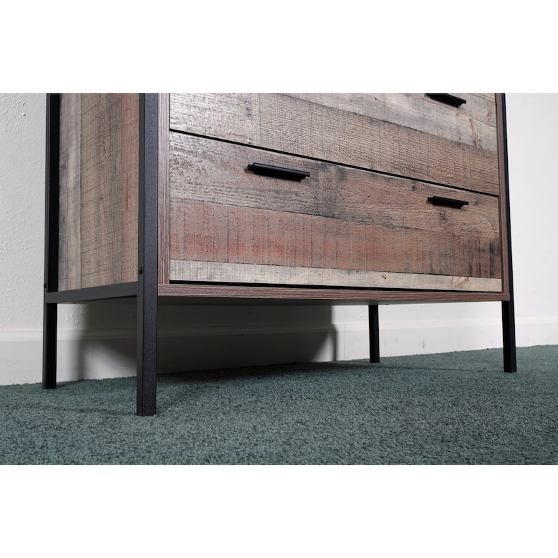 Carbon Loft Navid 4-drawer Chest with Metal Frame and Legs