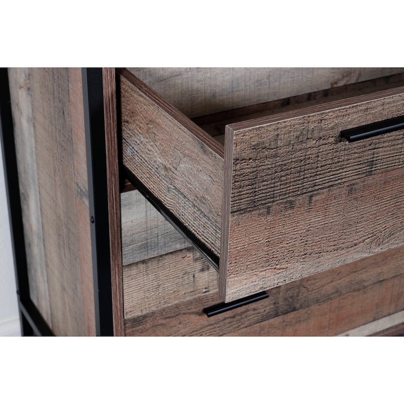 Carbon Loft Navid 4-drawer Chest with Metal Frame and Legs