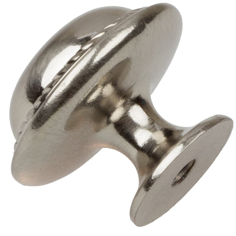 GlideRite 5-Pack 1-1/8 in. Satin Nickel Round Rope Cabinet Knobs - Satin Nickel