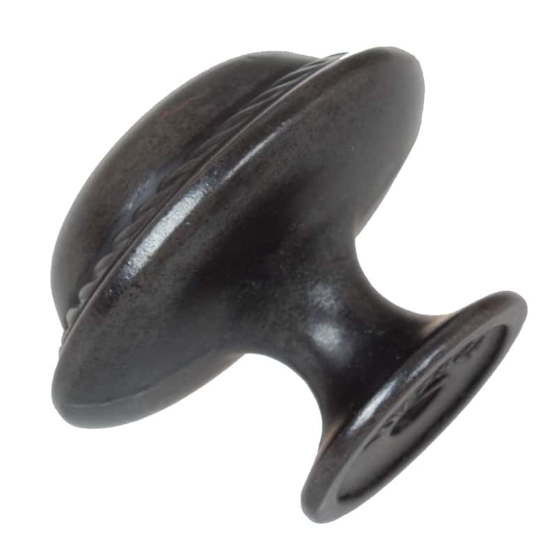 GlideRite 5-Pack 1-1/8 in. Oil Rubbed Bronze Round Rope Cabinet Knobs - Oil Rubbed Bronze